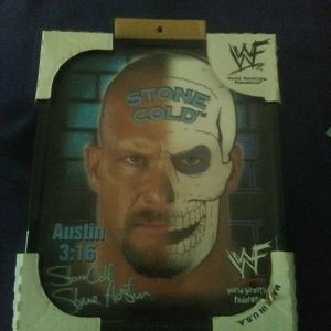 Plastic wrestling sign